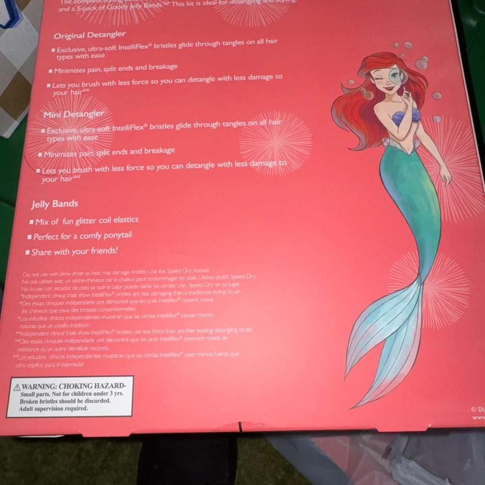 Disney Princess Wet Brush Detangling Accessory Bundle - Purple
